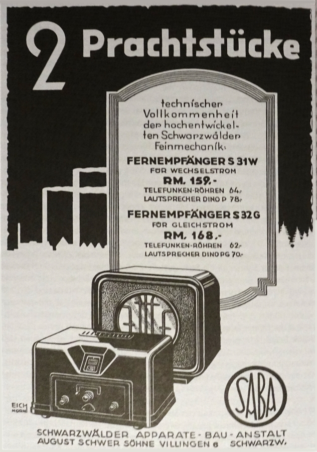 Saba 31W 31W 1931 R hrenradios