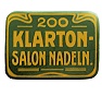 Klarton 200 Salon-Nadeln-Dose<br> - 200 Salon-Nadeln-Dose - 1918