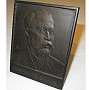 Bronzetafel, Relief-Plakette - Ferdinand Braun - 1926