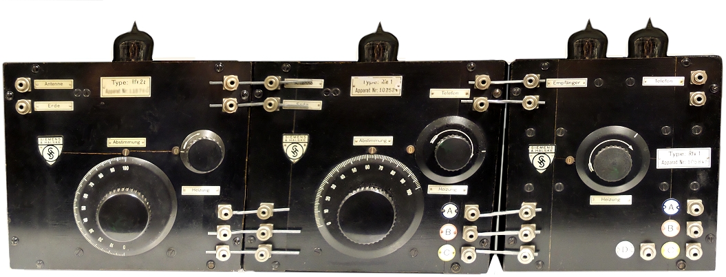 Siemens D-Zug<br> Rfv2, Rfe1, Rfv1, Rfl1 <br> 1924 | Röhrenradios