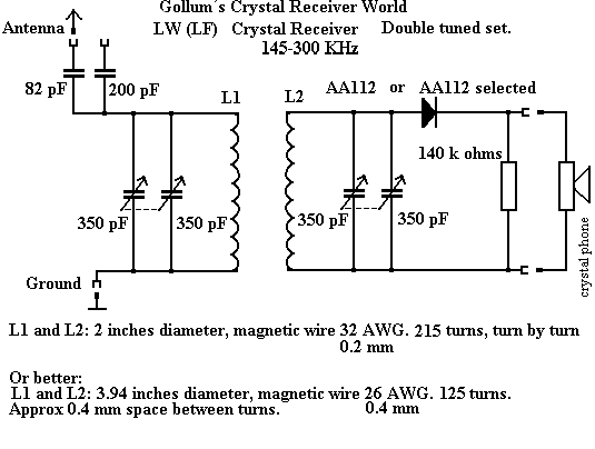 2 tuned long wave xtal set