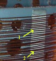 close up of coil former