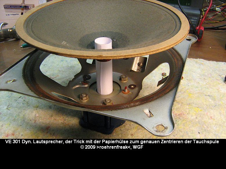 Lautsprecher-Reparatur VE301dyn Volksempfänger